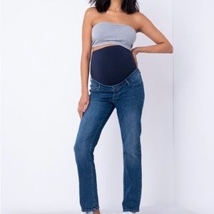 NWOT Seraphine maternity high rise straight leg jeans - Size 2